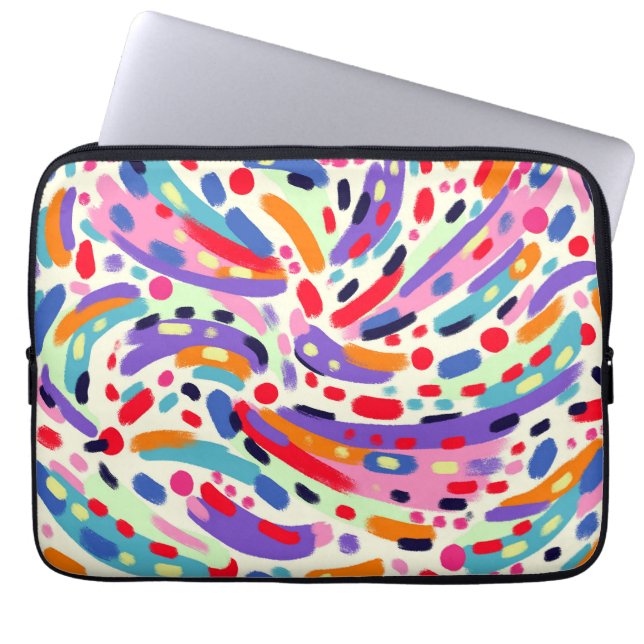 Viva Kleuren! Laptop Sleeve (Voorkant)
