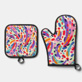 Viva Kleuren! Ovenwant & Pannenlap Set (Voorkant)