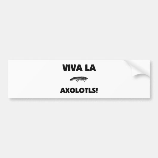 Viva La Axolotls Bumpersticker (Voorkant)