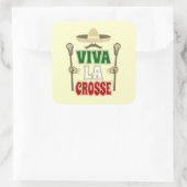 VIVA LA CROSS VIERKANTE STICKER (Tas)