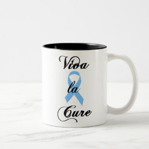 Viva la Cure - Blue Ribbon Tweekleurige Koffiemok