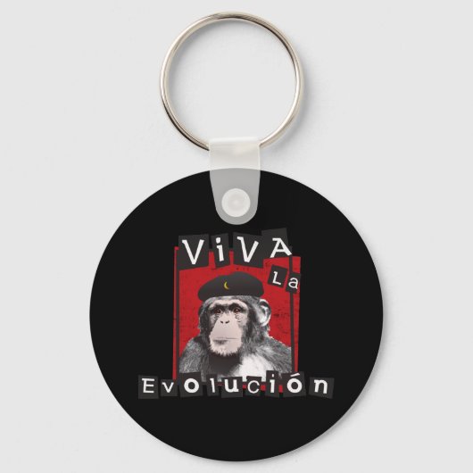 Viva la Evolucion Ape Sleutelhanger (Voorkant)