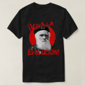 Viva La Evolucion Darwin T-shirt (Design voorkant)