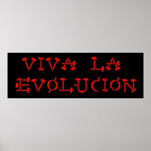 Viva La Evolucion Poster (Voorkant)