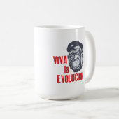 Viva la Evolution (Lang leve de evolutie) Koffiemok (Voorkant rechts)