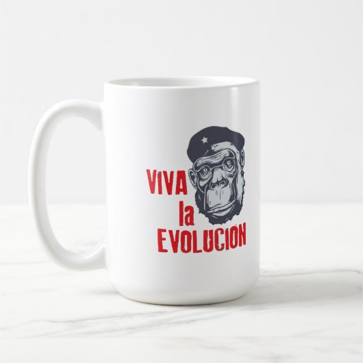 Viva la Evolution (Lang leve de evolutie) Koffiemok (Links)