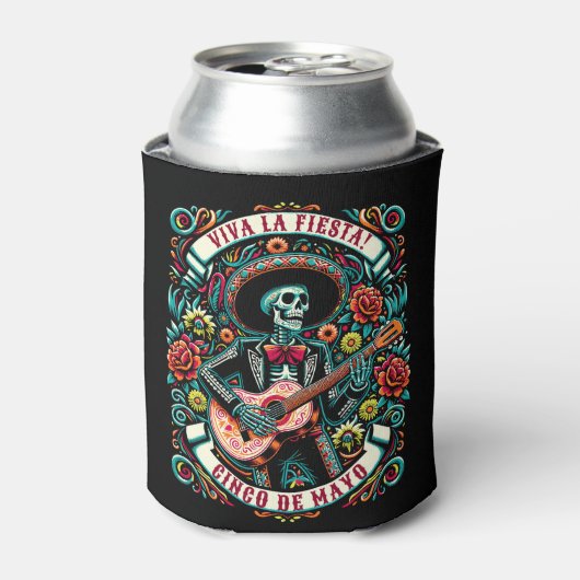 Viva La Fiesta! Cinco de Mayo ontwerp Blikjeskoeler (Blikje Voorkant)