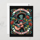 Viva La Fiesta! Cinco de Mayo ontwerp Briefkaart (Voorkant / Achterkant)