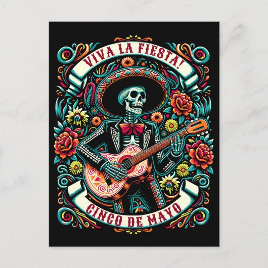 Viva La Fiesta! Cinco de Mayo ontwerp Briefkaart (Voorkant)