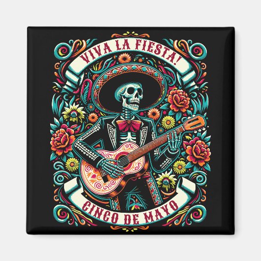 Viva La Fiesta! Cinco de Mayo ontwerp Magneet (Voorkant)
