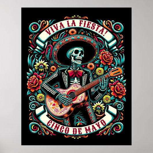 Viva La Fiesta! Cinco de Mayo ontwerp Poster (Voorkant)