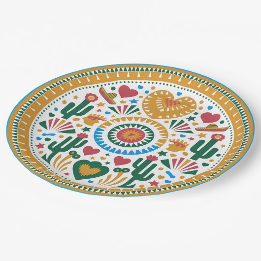 Viva la Fiesta Papieren Bordje (Gekanteld)