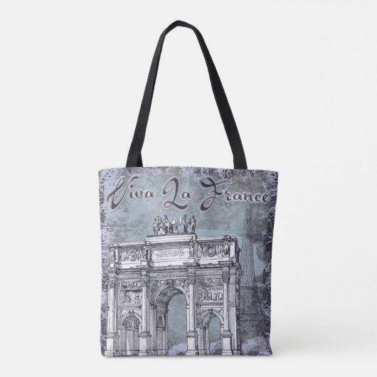 Viva La France Canvas tas (Achterkant)