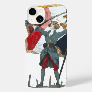 Viva la France Feministische Militaire Uniform en Case-Mate iPhone Case