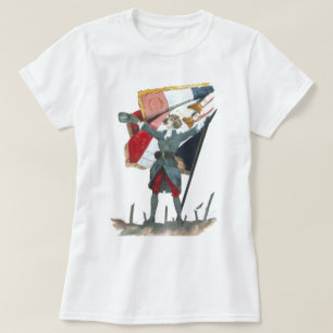 Viva la France Feministische Militaire Uniform en  T-shirt