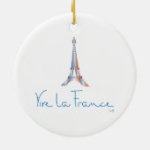 Viva La France French Keramisch Ornament (Achterkant)