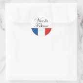 Viva la France Typografie Ronde Sticker (Tas)