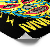 Viva La Lucha Mexico Zwart Vrouwen Cinco De Mayo M Poster (Hoek)