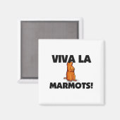 Viva La Marmots Magneet (Voorkant / Achterkant)
