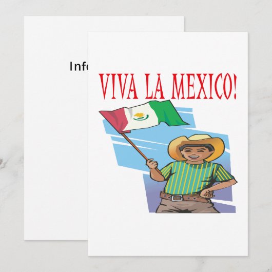 Viva La Mexico Kaart (Voorkant / Achterkant)