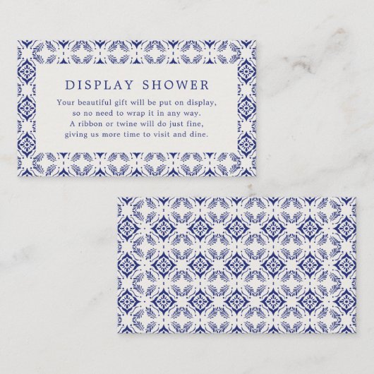 Viva La Novia Blue Talavera Vrijgezellenfeest Informatiekaartje (Voorkant / Achterkant)