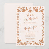 Viva La Novia Mexicaanse Bruiloft Uitnodiging (Voorkant / Achterkant)