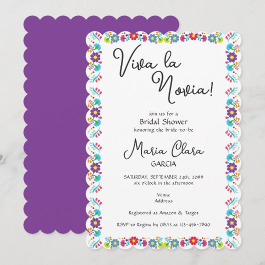 Viva la Novia Mexican Despedida Bash Vrijgezellenf Kaart (Voorkant / Achterkant)