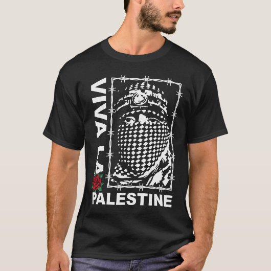 Viva La Palestine | Red Gaza | Vrij Palestina T-shirt (Voorkant)