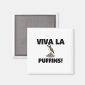Viva La Puffins Magneet (Voorkant / Achterkant)