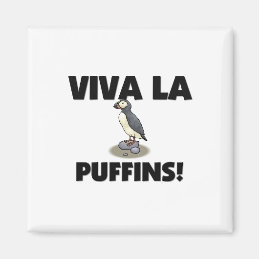 Viva La Puffins Magneet (Voorkant)