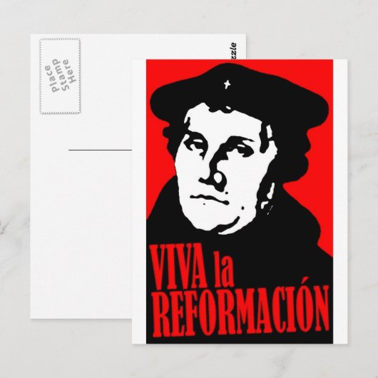 Viva la Reformacion LUTHER Briefkaart (Voorkant / Achterkant)
