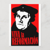Viva la Reformacion LUTHER Briefkaart (Voorkant)