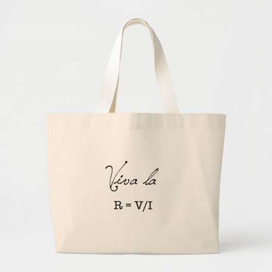 Viva La Resistance Grote Tote Bag (Voorkant)