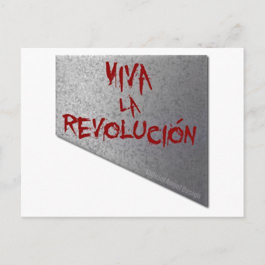 Viva la Revolucion Guillotine Briefkaart (Voorkant)