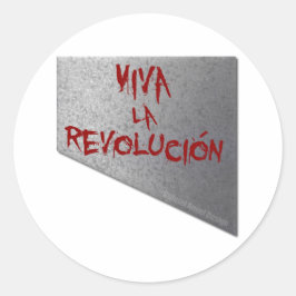 Viva la Revolucion Guillotine Ronde Sticker