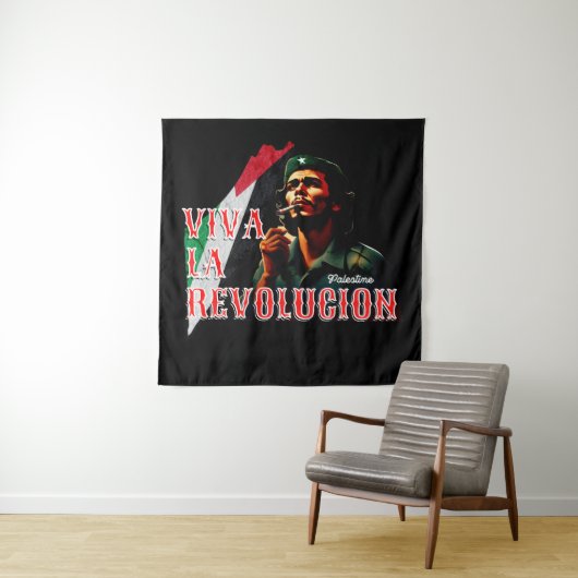 Viva La Revolucion Palestina Wandkleed (In situ)