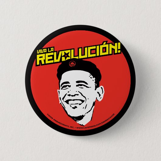 Viva La Revolucion! Ronde Button (Voorkant)