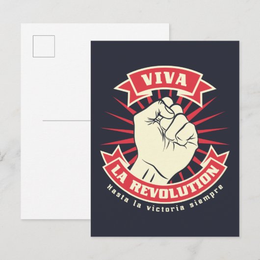 Viva La Revolution Briefkaart (Voorkant / Achterkant)