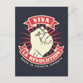 Viva La Revolution Briefkaart (Voorkant)