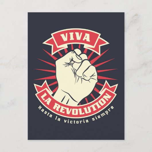 Viva La Revolution Briefkaart (Voorkant)