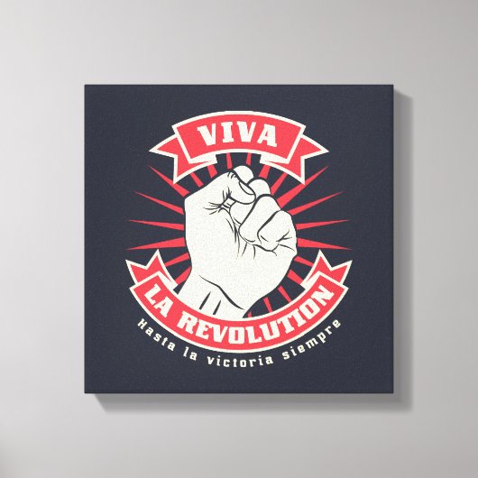 Viva La Revolution Canvas Afdruk (Voorkant)