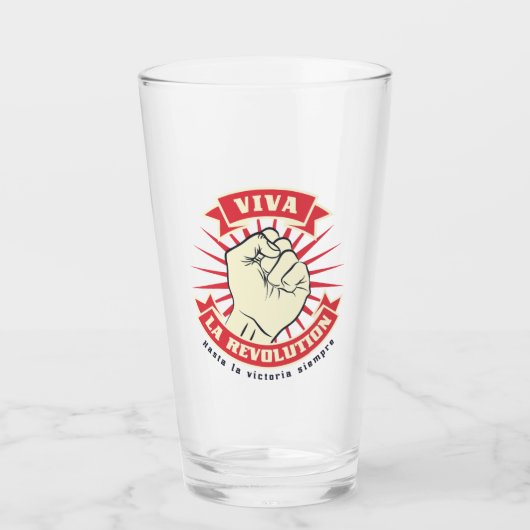 Viva La Revolution Glas (Voorkant)