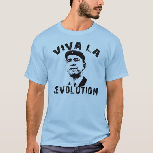 Viva La Revolution! Obama Revolutie T-shirt (Voorkant)