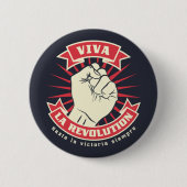 Viva La Revolution Ronde Button 5,7 Cm (Voorkant)