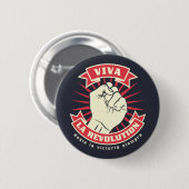 Viva La Revolution Ronde Button 5,7 Cm (Voorkant /achterkant)