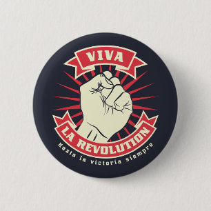 Viva La Revolution Ronde Button 5,7 Cm
