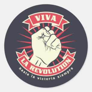 Viva La Revolution Ronde Sticker
