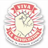 Viva La Revolution Sticker (Voorkant)