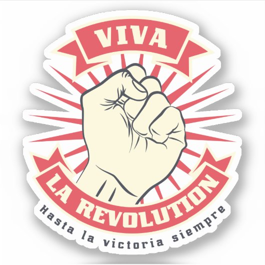 Viva La Revolution Sticker (Voorkant)