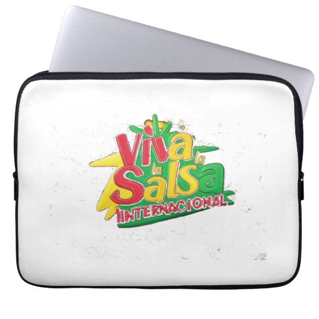 Viva la Salsa Internacional Laptop Sleeve (Voorkant)